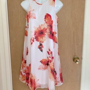 Calvin Klein chiffon dress.